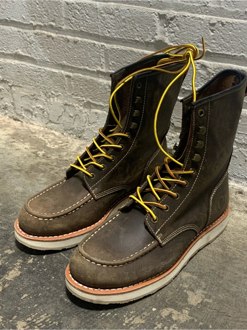 NWOB Rock Rooster Mantua 8” MENS Soft Toe Work Boots - 11.5 MENS - Picture 1 of 16
